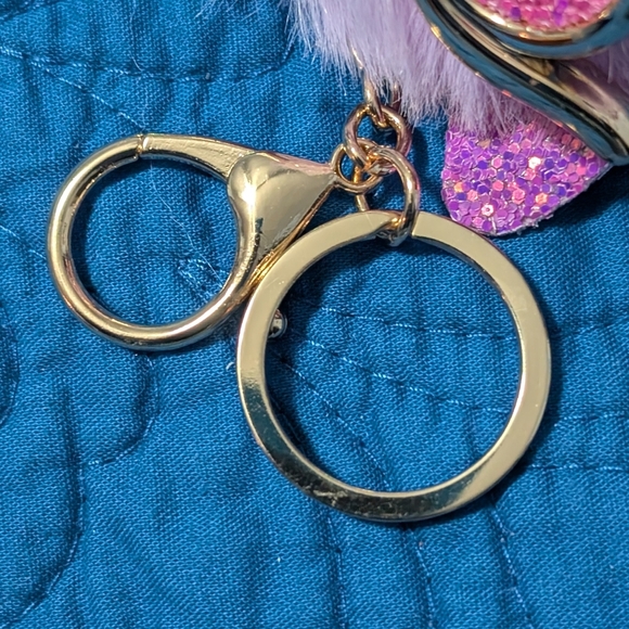 New Cute Owl Keychain with Pink and Purple Accents - Picture 4 of 7